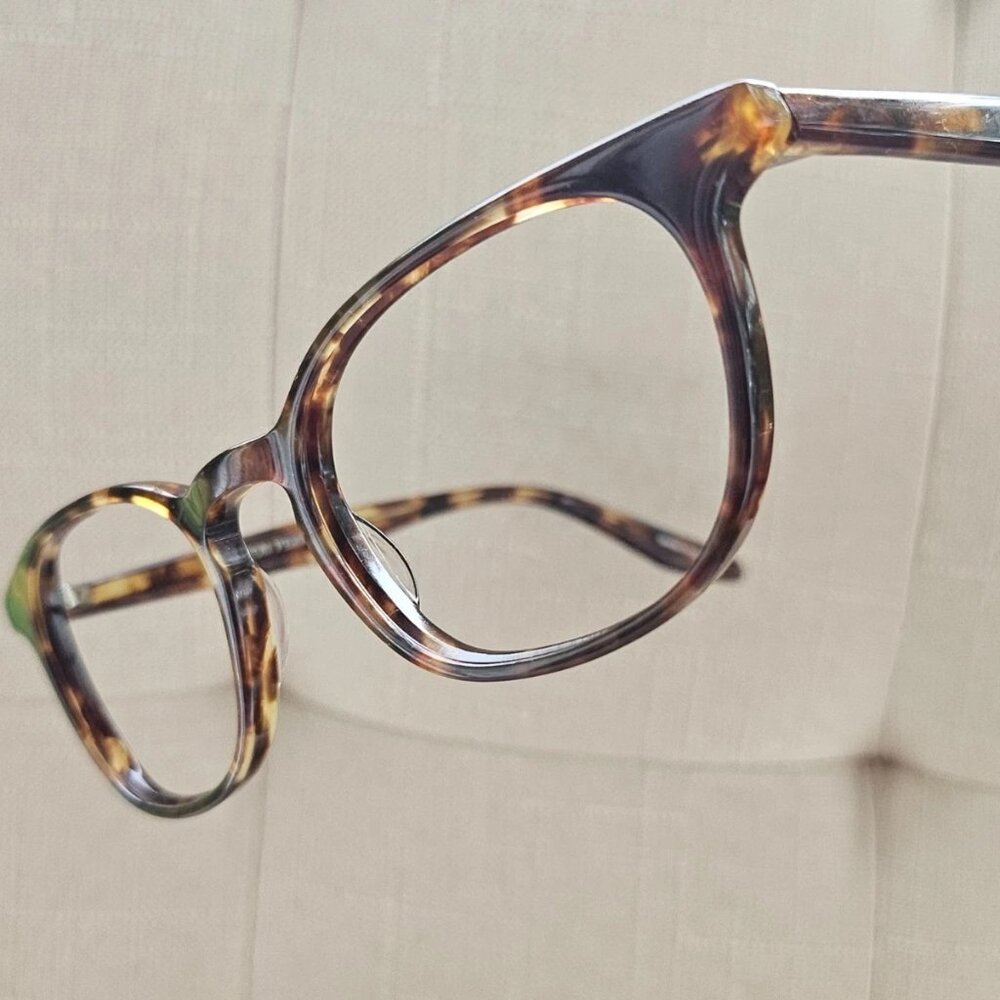 Barton Perreira Women Eyeglasses Frame Brown Tortoise JAMES Glasses Made Japan